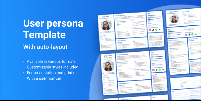 User Persona Template Figma Free Download