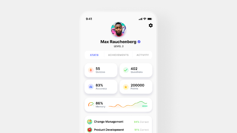 User Stat Dashboard Figma Mobile Template