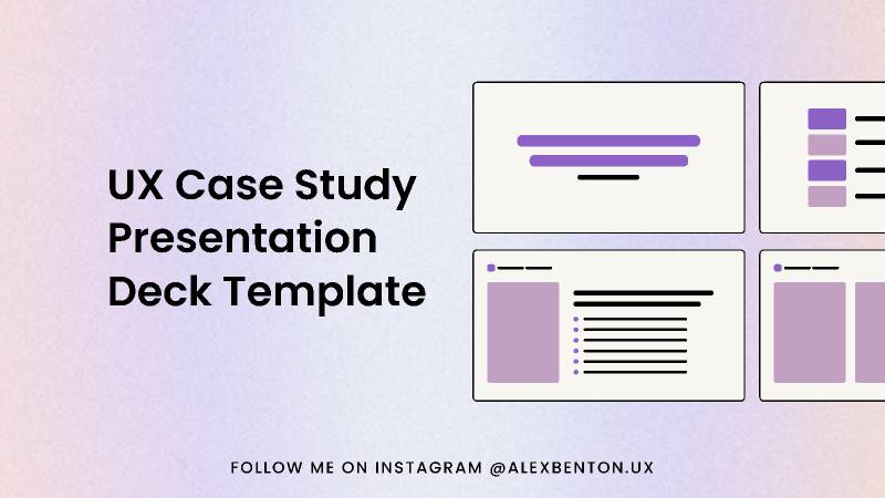 ux case study slide deck