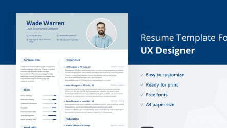 UX-Designer Figma Resume Template