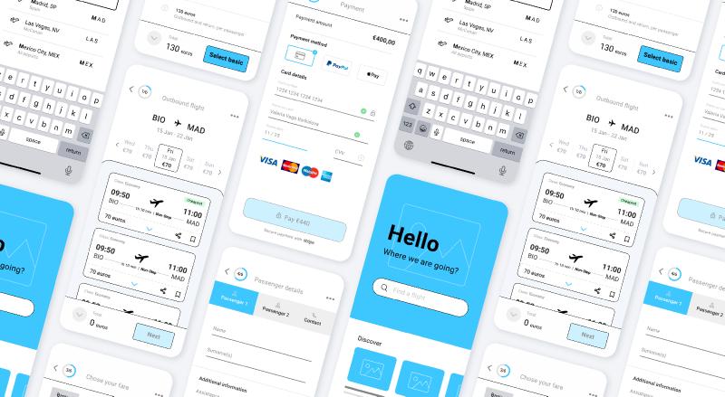 UX fly app figma