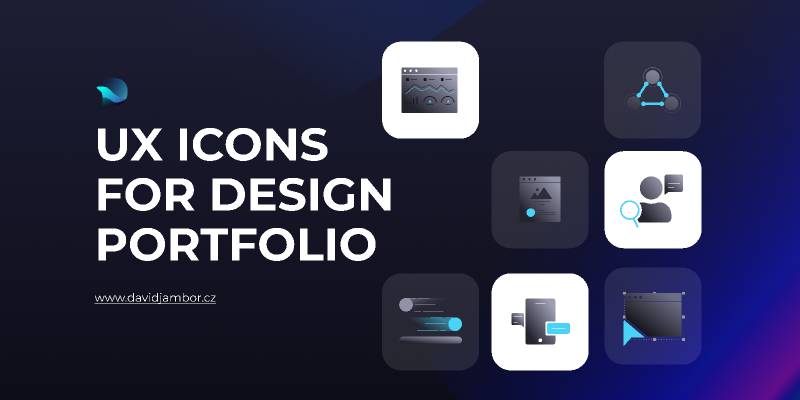 UX icons for design portfolio figma