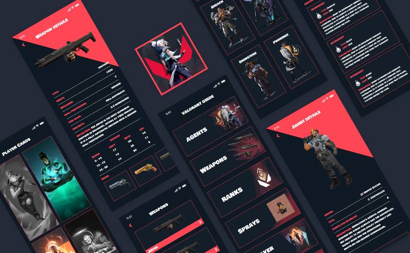 Valorant Game App Figma Template