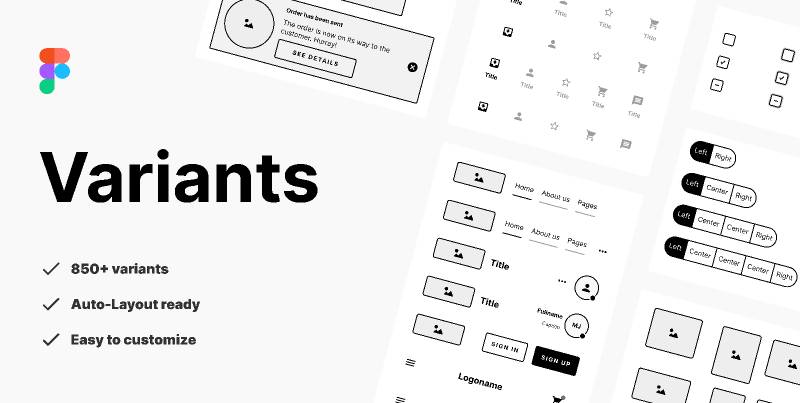 Variants - Wireframe Design System