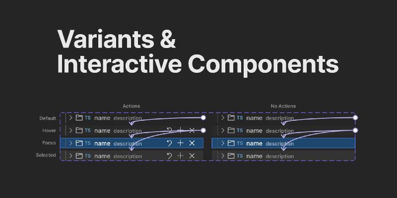 Variants & Interactive Components figma