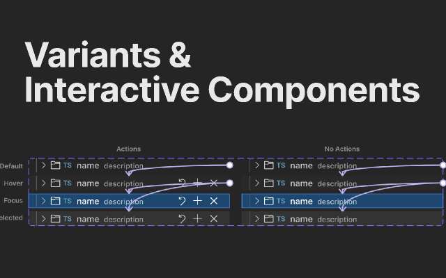Variants & Interactive Components figma