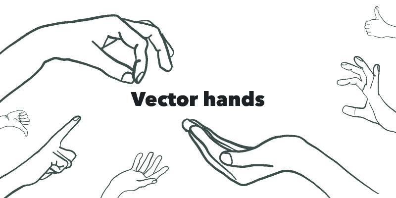 Vector hands figma template