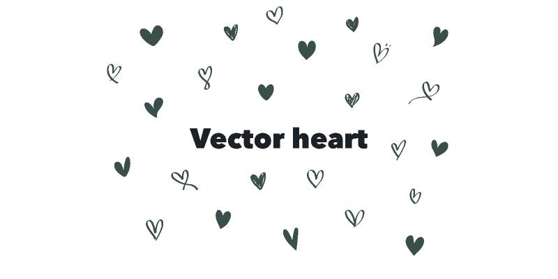 Vector heart figma template
