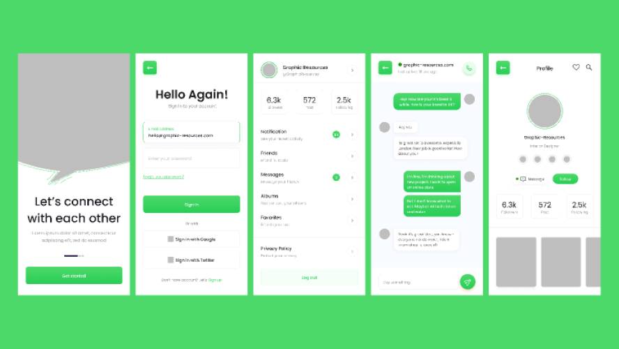 Viance - Social App Figma Mobile Template