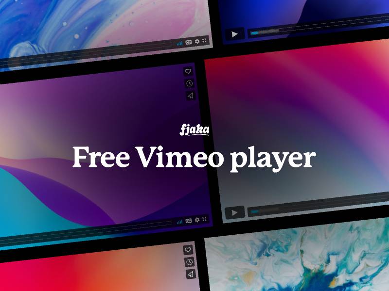 Vimeo player Figma Ui Kit