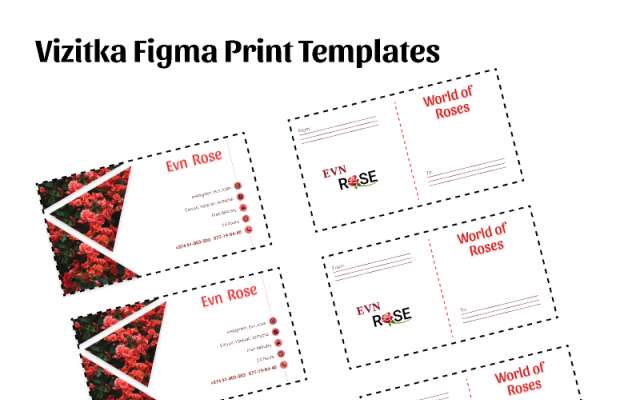 Vizitka Figma Print Templates