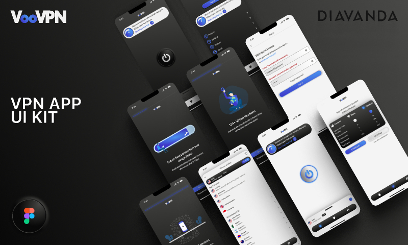 VooVPN App UI Kit Mobile Template
