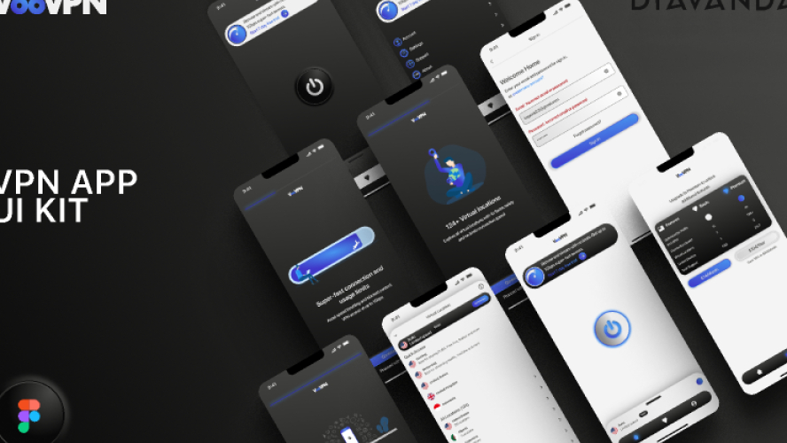 VooVPN App UI Kit Mobile Template