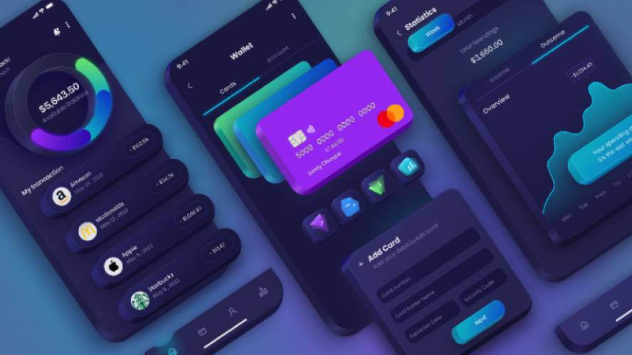 Wallet App Design Figma Mobile Template