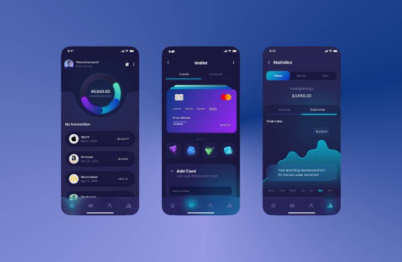 Wallet App Figma Mobile Template