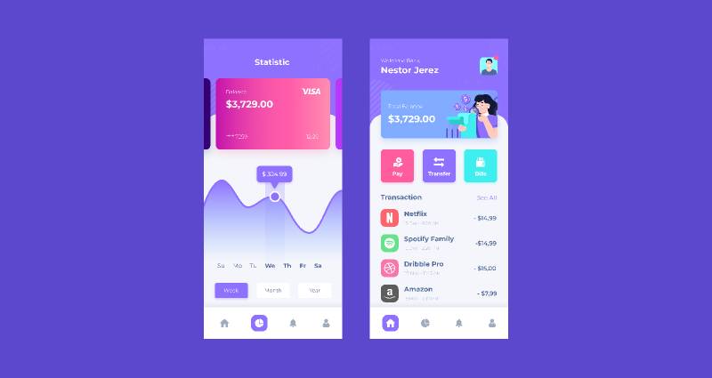 Wallet App Figma Mobile Template