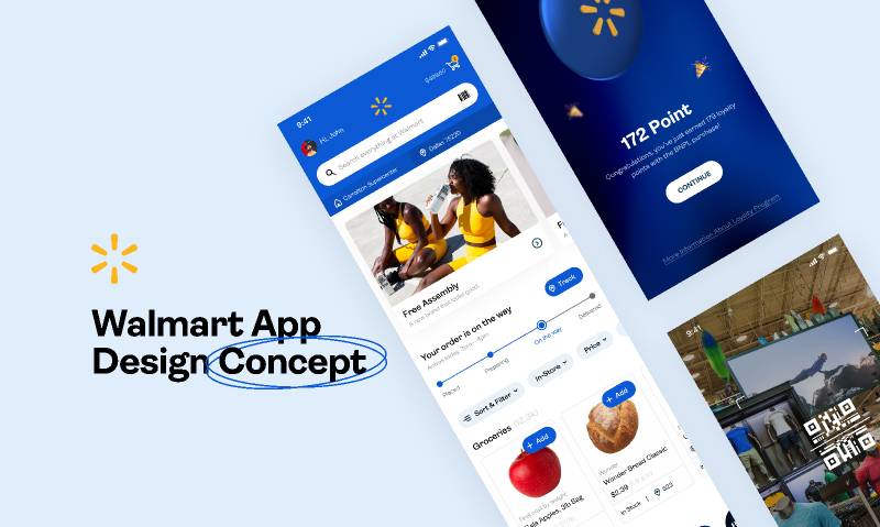 Walmart App Design Figma Template