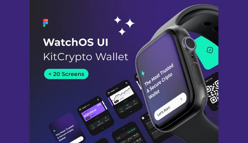 WatchOS UI Kit - Crypto Wallet Figma Template