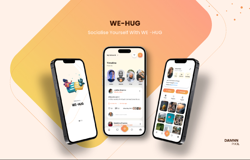 WE-HUG Social Media App Ui Kit