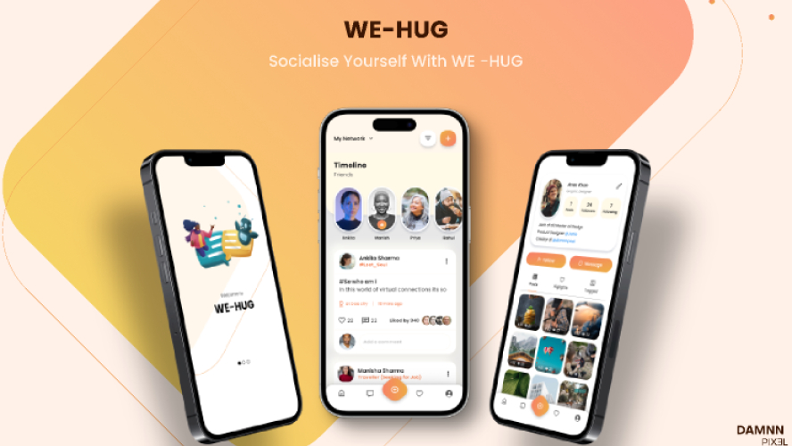 WE-HUG Social Media App Ui Kit
