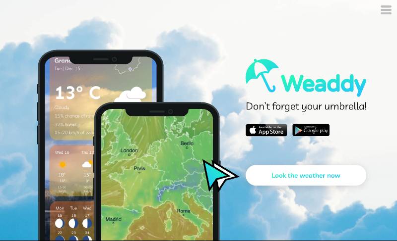 Weaddy: Weahter App figma