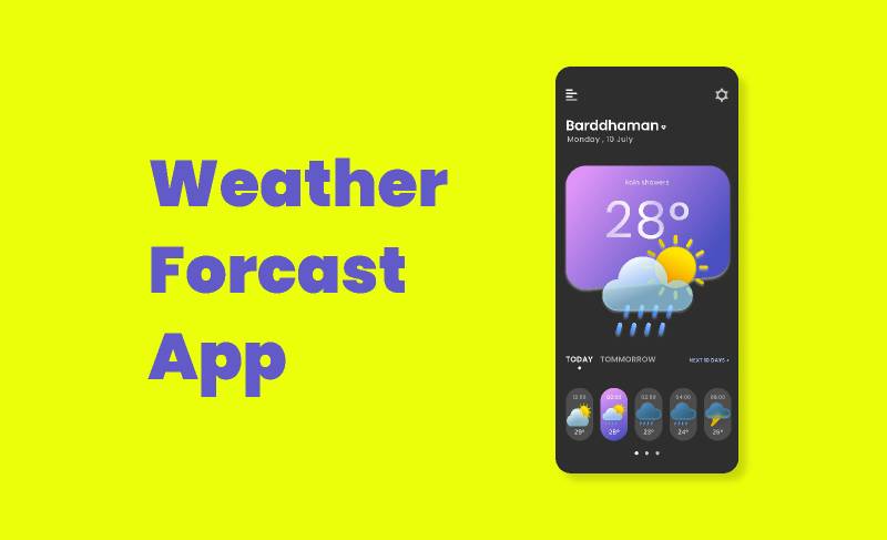 Weather App - Free Figma Mobile Template