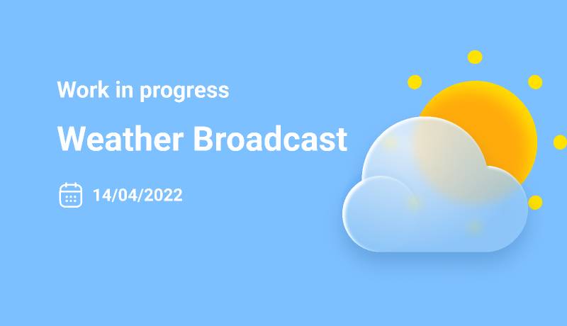 Weather Broadcast Figma Template