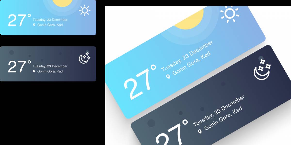 Weather Figma templates