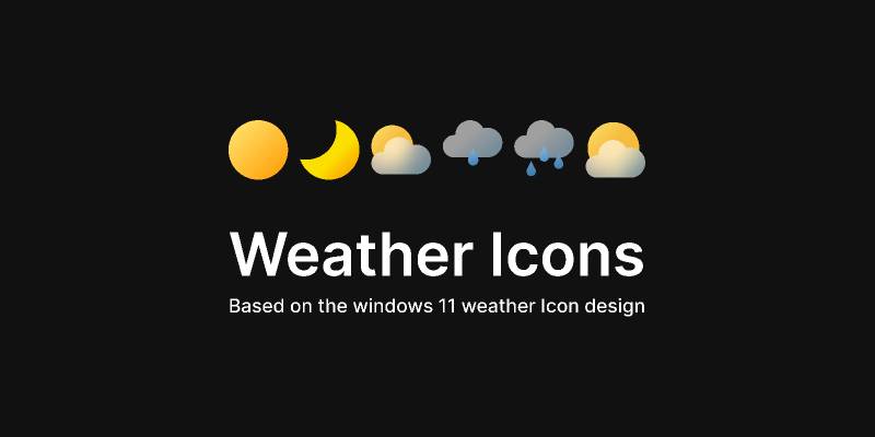 Weather Icons Figma Template