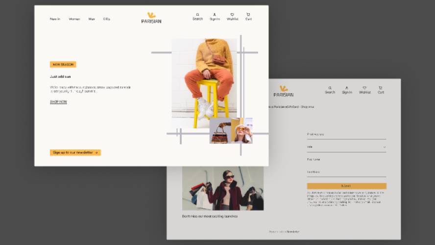 Web design concept figma ui kit