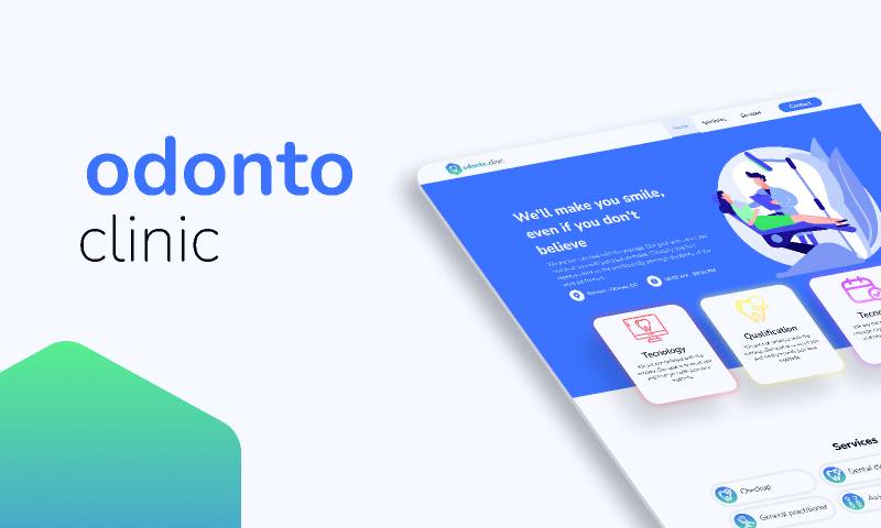 Web Design Odonto Clinic Figma Template