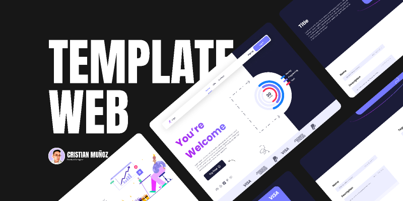 Web Template Number One Figma UI Kit