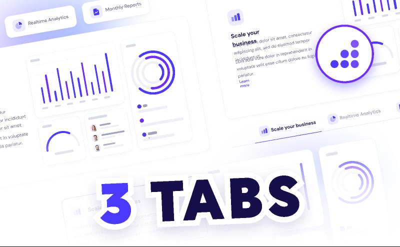 Website Tabs Templates Figma Website Ui Kit