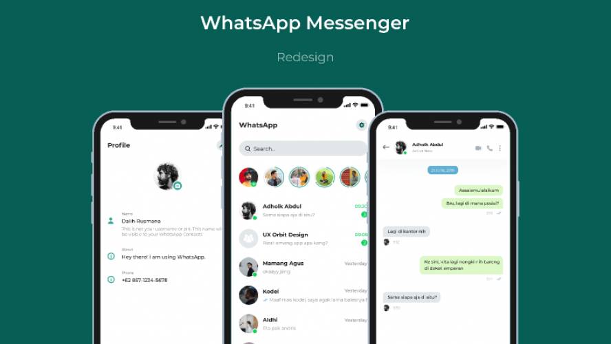 WhatsApp Redesign Present Figma