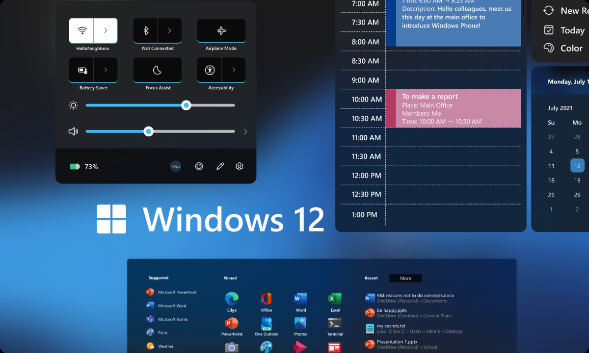 Windows 12 Concept Assets figma
