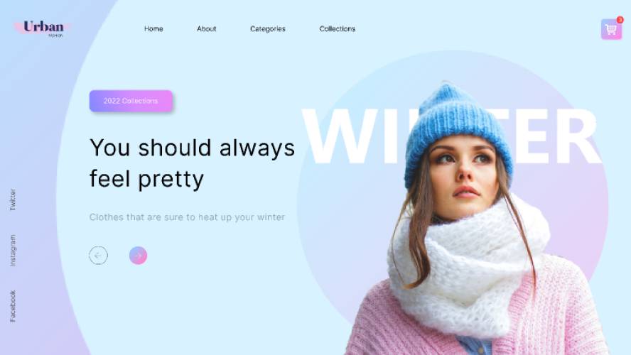 Winter Clothes - Figma Landing Page