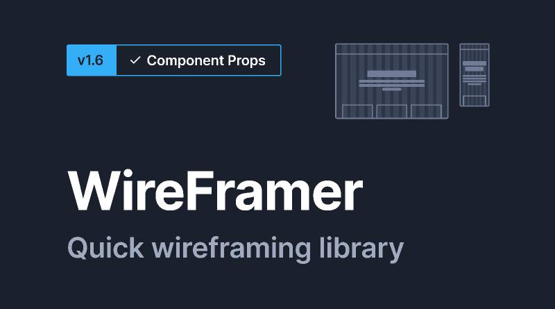 WireFramer – Quick wireframing library figma free ui kit