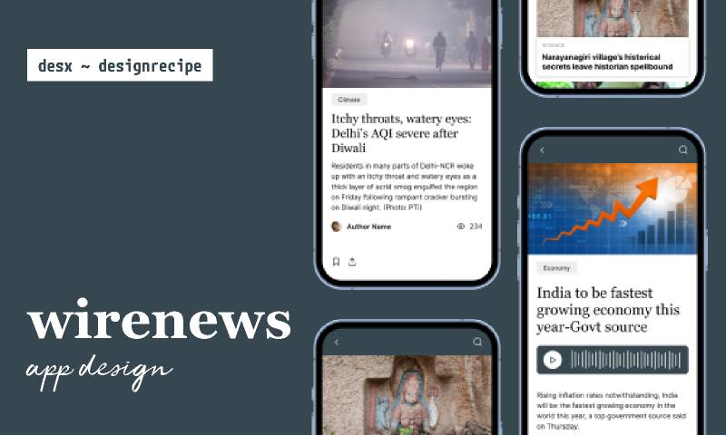 Wirenews UI Kit Basic Figma Template