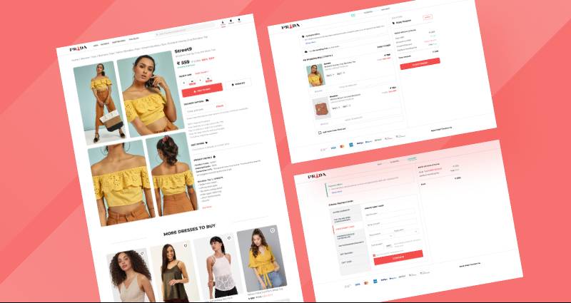 Woman Clothing Web Page UI kit Figma Website Template