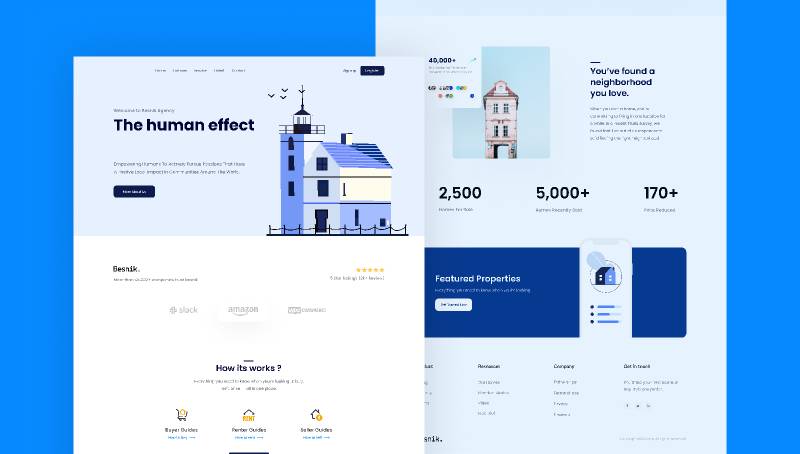 Workshop Real-Estate Landing Page Figma Website Template