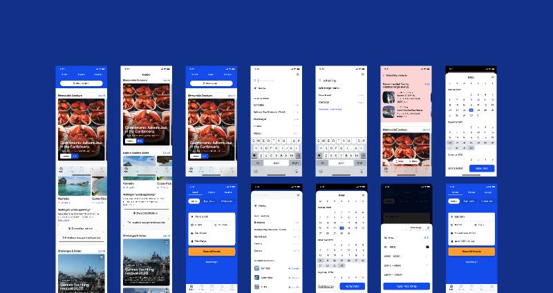 Yachts & More Mob Figma Mobile Template