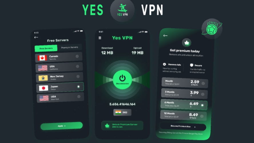 YES VPN App Figma Template