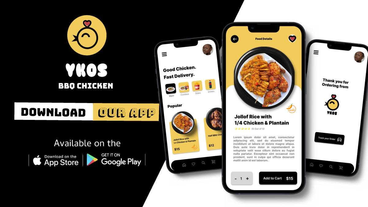 Ykos BBQ Chicken Restaurant App figma