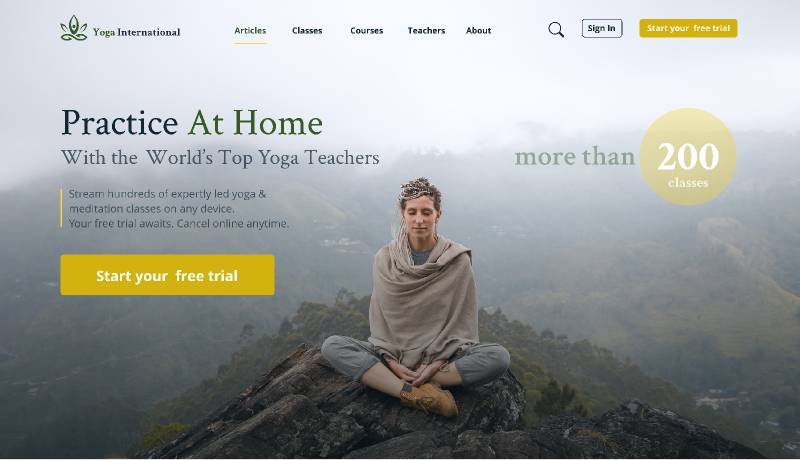 Yoga Studio Figma Template