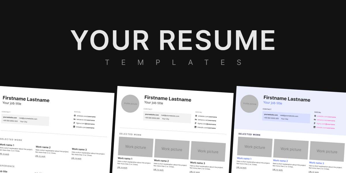 Your Resume - Figma ResumeTemplates