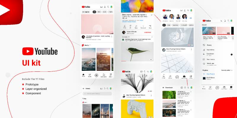 Youtube Mobile App UIKit Figma Free Download