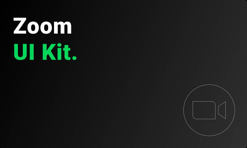 Zoom App UI Figma Template