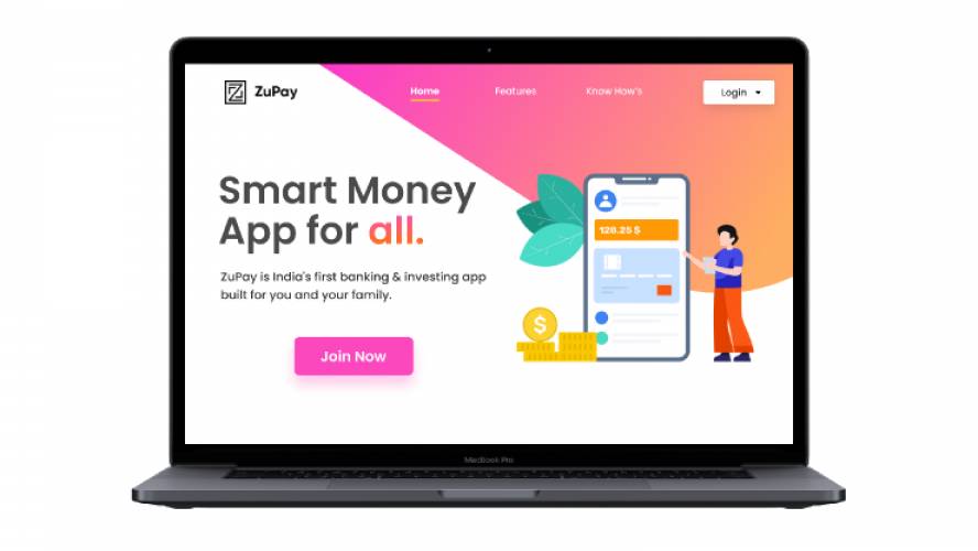 ZuPay App Macbook Pro Figma Template